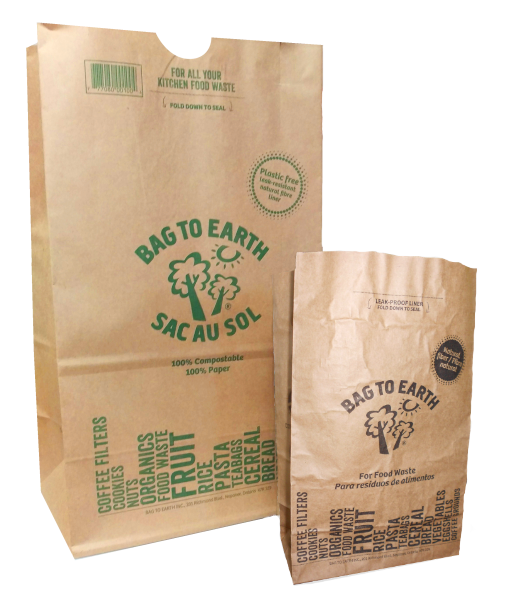 Online Store - Bag To Earth - Buy Paper Food Waste Bags